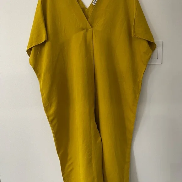 ZARA linen tunic V-Neck Dress - Picture 2 of 11
